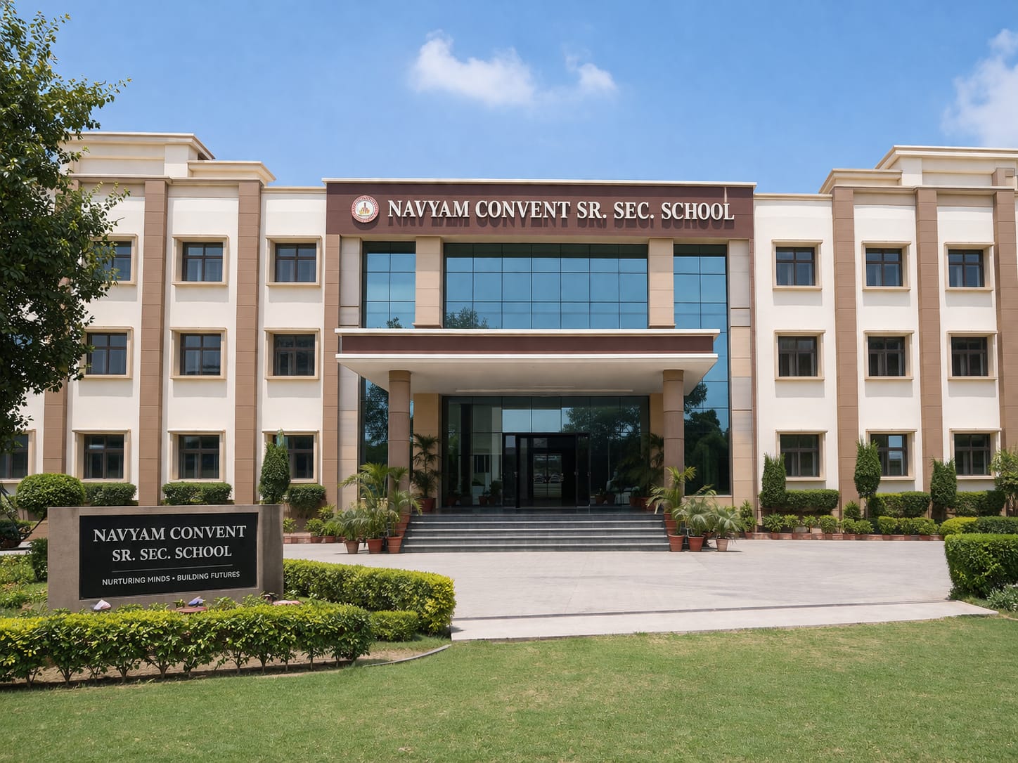 Navyam Convent Sr. Sec. School building in Ballabhgarh, Faridabad